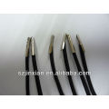 2013 latest Black elastic metal cord barbs end